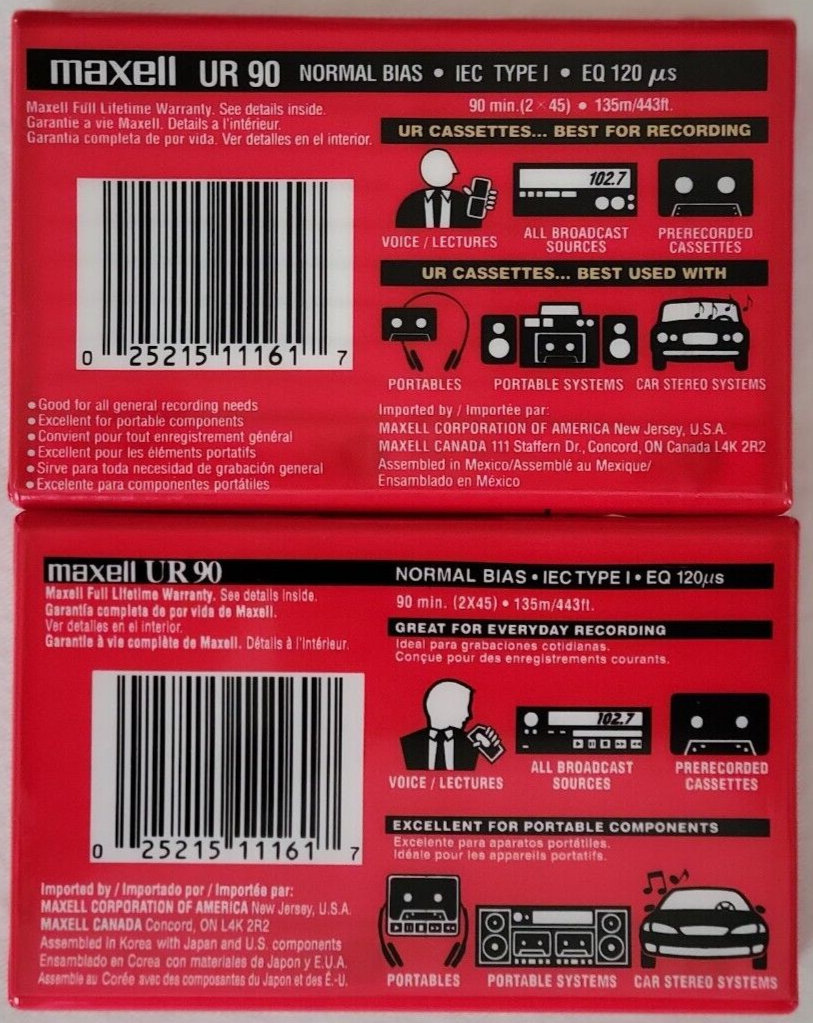 Cassette Audio UR90 - 90 Minuti, Confezione Da 20, Low Noise - Foto 11