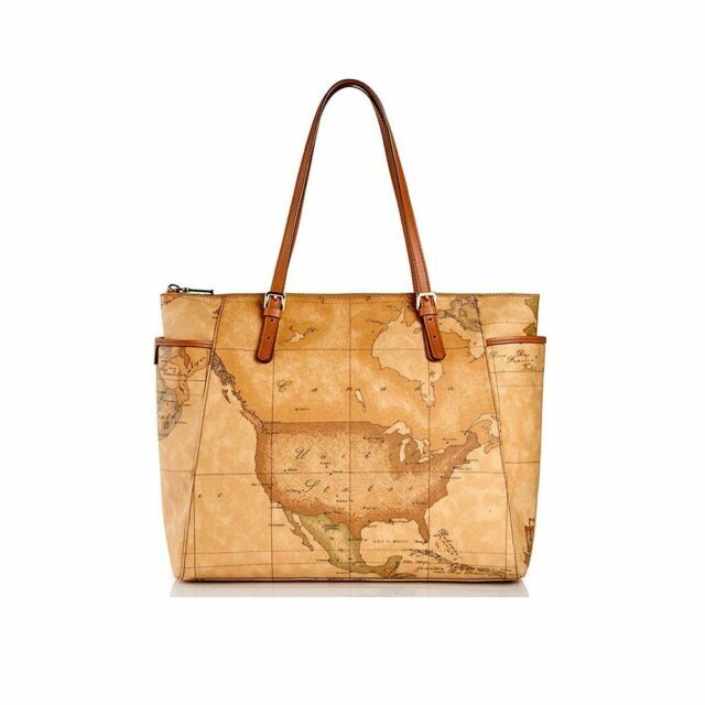 Alviero Martini Geo Classic E001 6000 Borsa Shopping per Donna - Naturale |  Acquisti Online su eBay