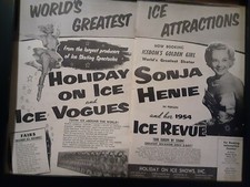 Sonja Henie And Her 1954 Ice Revue Rare Original Promo Poster Ad Framed!