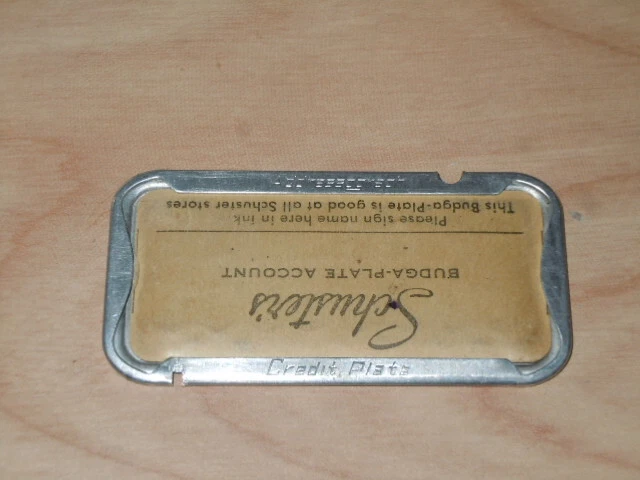 Vintage Milwaukee! Schuster's Budga-Plate early Credit Card from Addressograph - Image 4 of 4