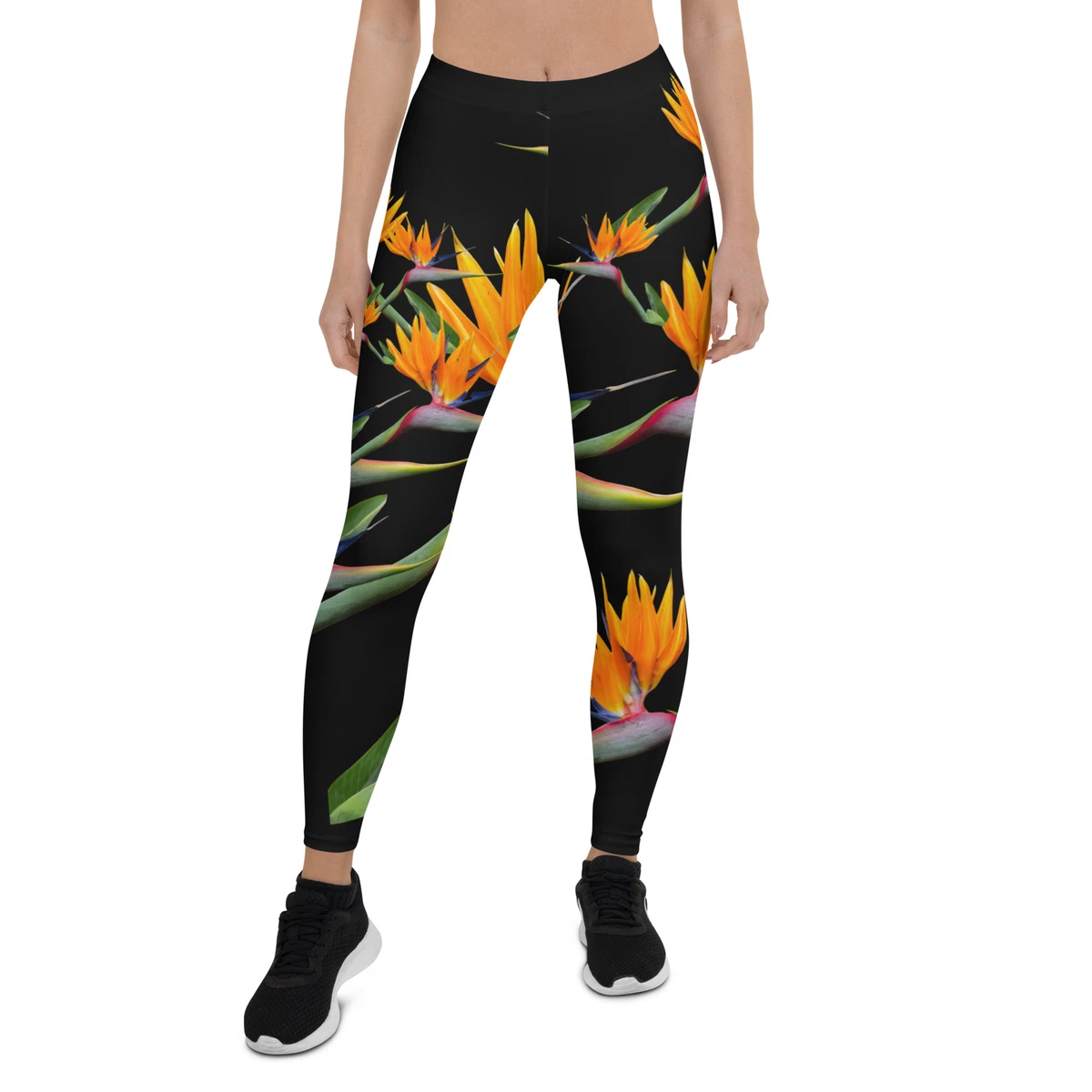 Flowered yoga cheap pants