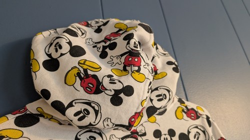 Disney Mickey Mouse White Zip Hoodie Youth Large 11 to 13 Unisex - Picture 16 of 16
