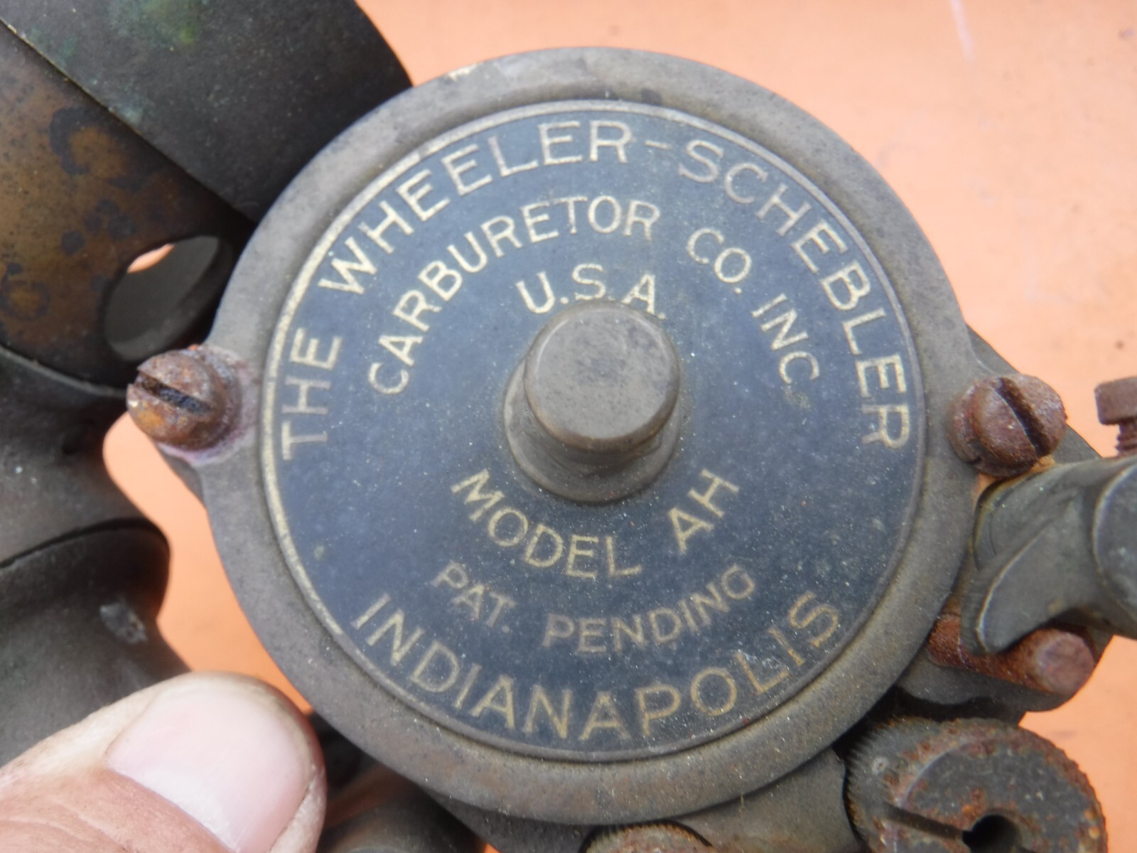 Wheeler model ah schebler brass side draft carb carburetor