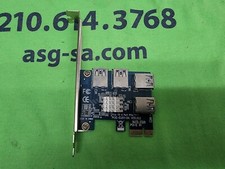 EUX1-04 PCIE 1 to 4 Slots Riser Card Adapter USB 3.0 PCIE for BTC Mining