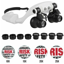 10X 15X 20X 25X LED Magnifying Glass Loupes Magnifier Jewelry Watch Repair Tool