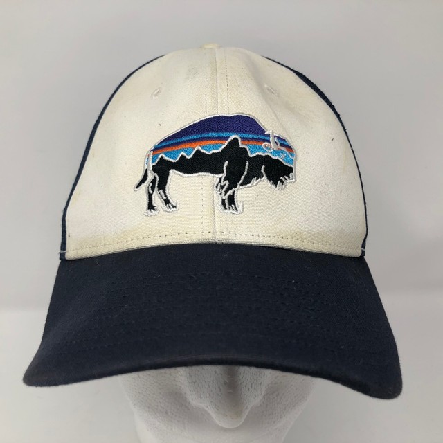 VTG Patagonia Buffalo Mesh Trucker Snapback Hat Hiking Outdoors Common