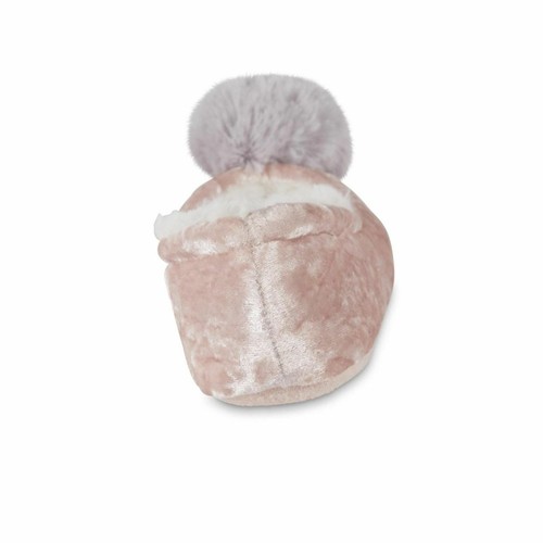 Jaclyn Smith Women's Amelia Grey Ballet Style Pom-Pom Slippers Gray/Black/Pink - 第 10/10 張圖片