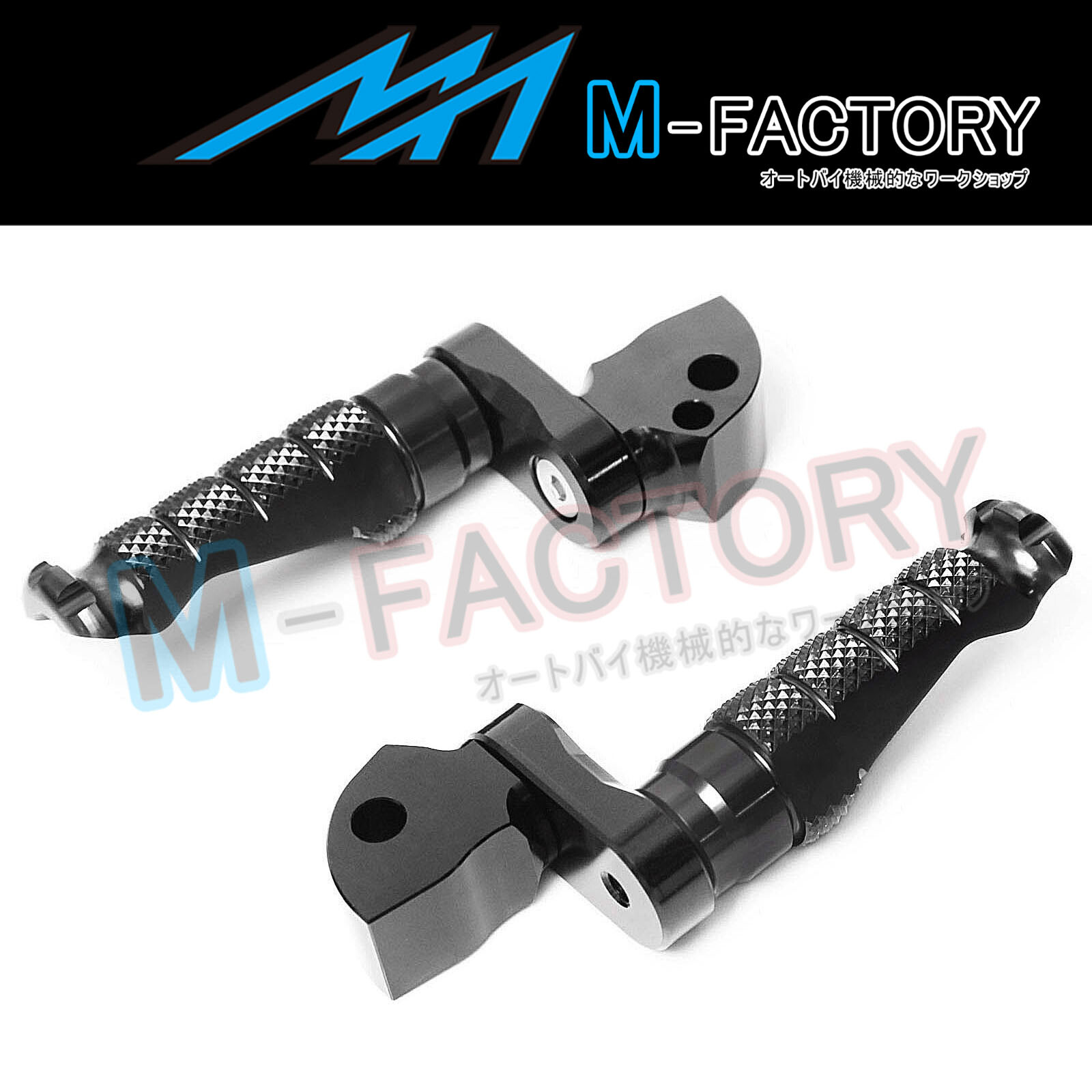 Black 25mm Adjustable RFight Rear Foot Pegs For Kawasaki Z1000 1417