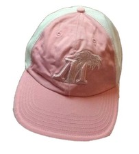 Twins Embroidered Palm Pink White Cap