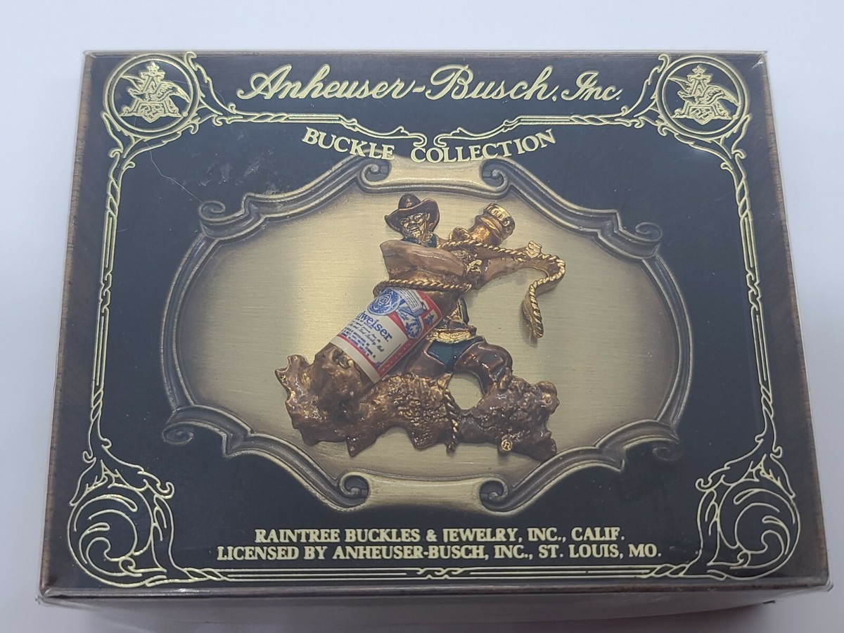 Vintage NOS 1978 Anheuser-Busch BUDWEISER BEER Belt Buckle w