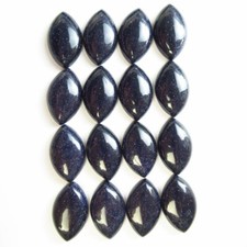 Cabochon cabina olivario pietra sabbia blu 24x15x6 mm 16 pezzi 24x15x6 mm T00585