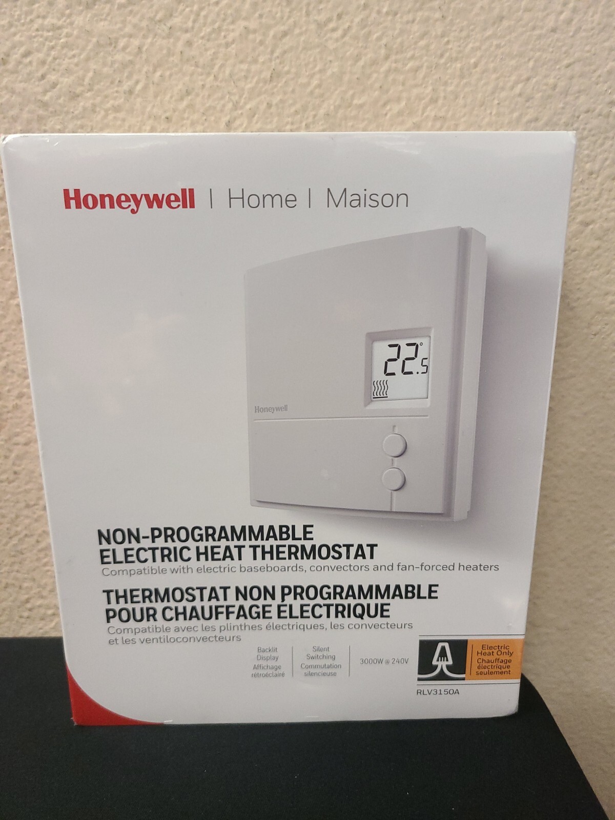 Honeywell Home RLV3150A Non-Programmable Electric Heat Digital Thermostat  NEW | eBay