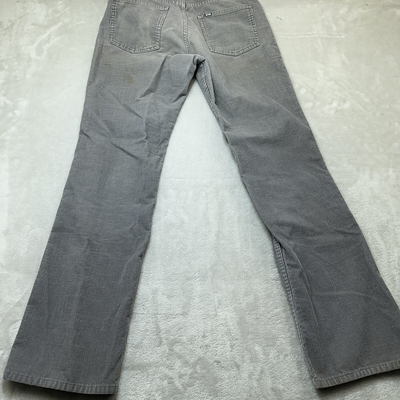 Vintage Gap Pioneer Pants Mens 31x33 Gray Corduroy Western 80s Made in
