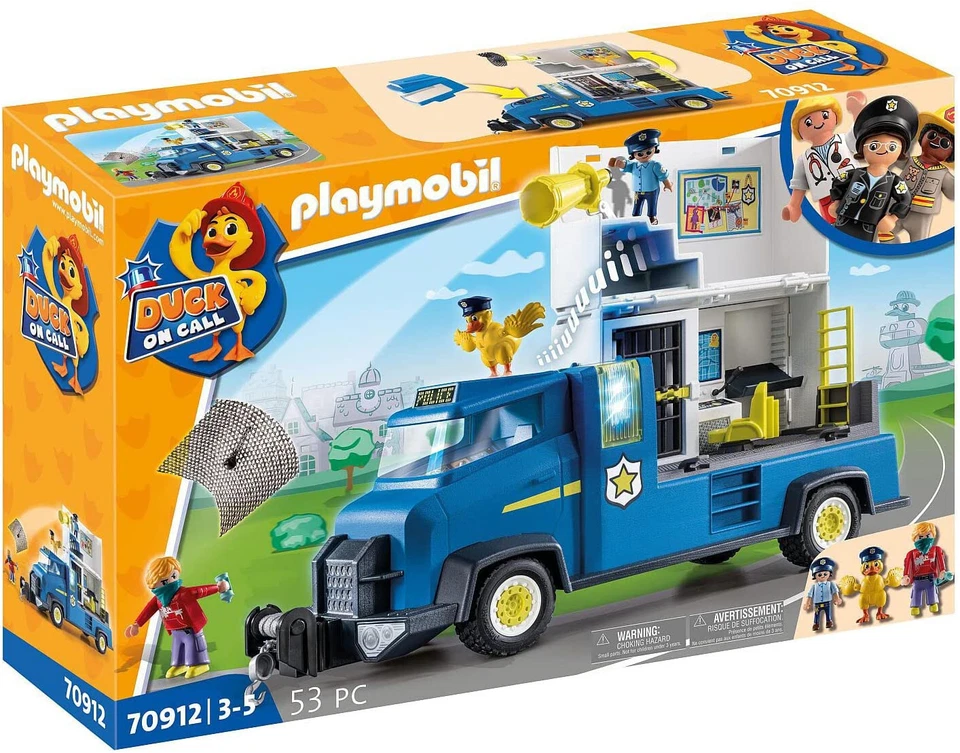 Playmobil 70912 Set Camion Police Duck on Call Véhicule d’Intervention