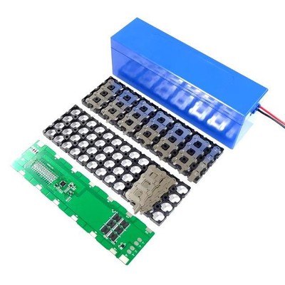 48V Battery Case Box 18650 13S 4P Holder Kits 30A BMS with Welding Nickel Strap