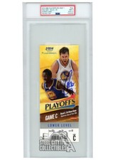 Stephen Curry Autographed 2014 Playoffs Round 1 Game 6 Ticket PSA 9 PSA/DNA 10