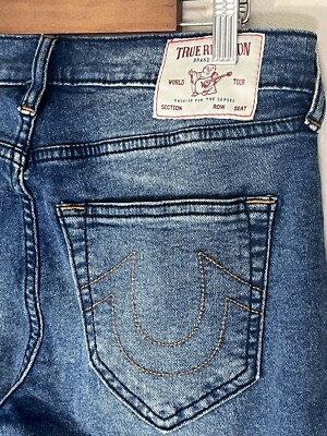 $219 True Religion ROCCO MOTO STITCH Relaxed SKINNY JEAN 107335 sz