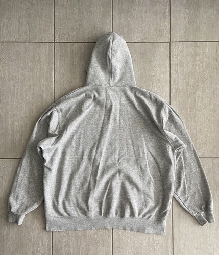 Vintage Nike Center Pocket Swoosh Gray Hoodie Sweatshirt Size 2XL 00s Y2k - Picture 2 of 13