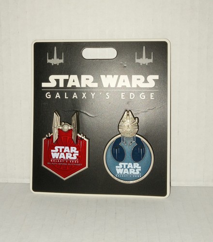 Star Wars Galaxy's Edge Black Spire Outpost Pin Set 2019 Disney Trading NEU