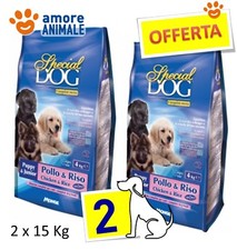 2 Sachet - Monge Spécial Chien Puppy & Junior Poulet Et Riz Kg.15 - Pour Chien,