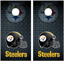 Pittsburgh Steelers Diamond Plate Cornhole Board Decal Wrap Wraps