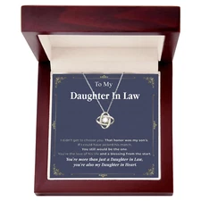Daughter in Law Necklace, Gift From Mother In Law, Personalized Necklace Gift