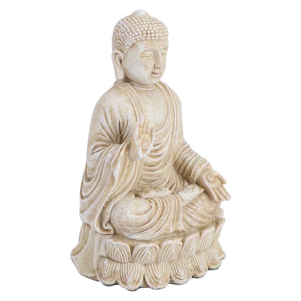 Resin Buddha Statue Buddhist Figurine Luck Prosperity Statues eBay