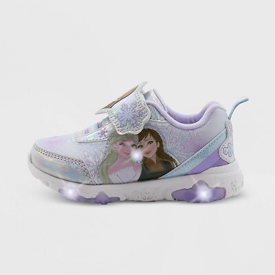Toddler Girls' Frozen Sneakers - Silver 9T
