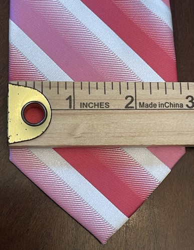 J. Ferrar Pink 100% Polyester Men’s Neck Tie Made In China - Picture 4 of 9