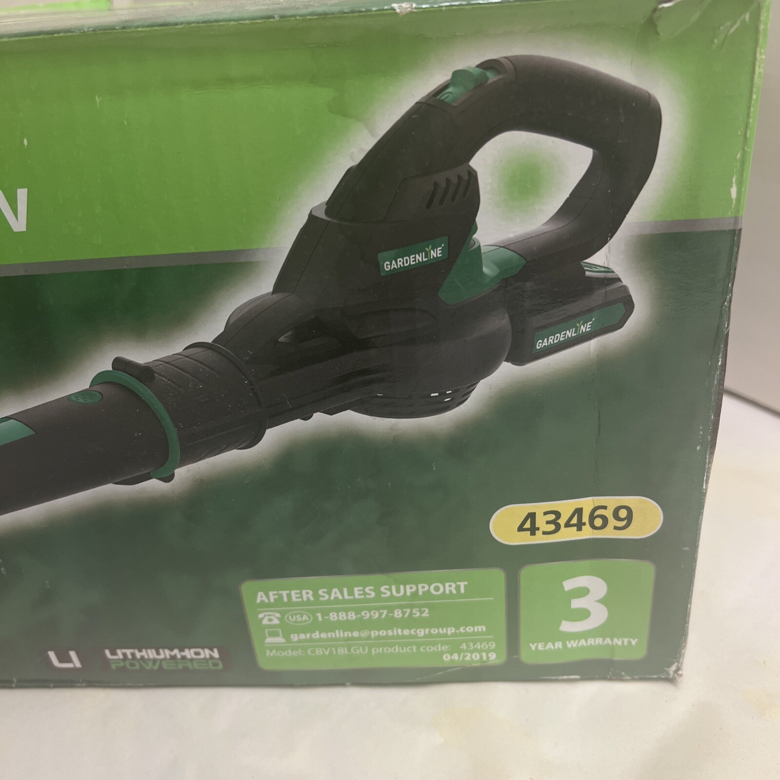 Gardenline 20v Cordless Leaf Blower Tested & Working eBay