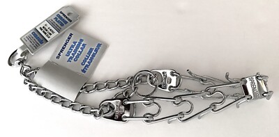 Herm Sprenger Prong Dog Training Collar Chrome Plated Steel 3mm x 16''-FREE SHIP
