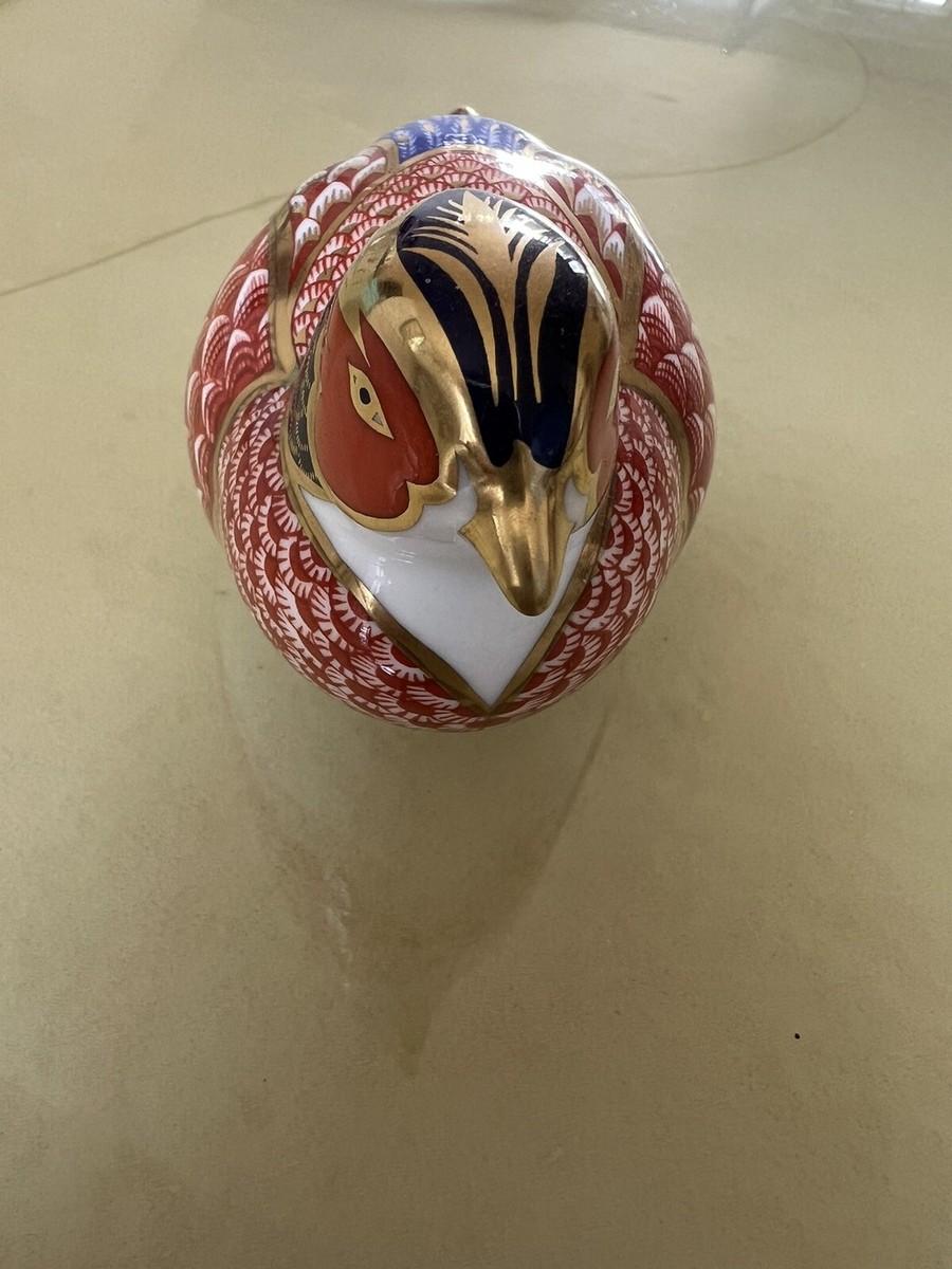 Royal Crown Derby Vintage Pheasant Figurine Bone China
