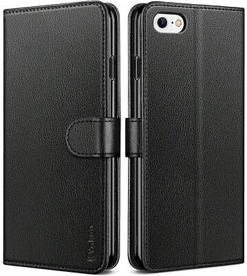 Magnetische Leder Handyhülle für iPhone 7 Wallet Flip Cover