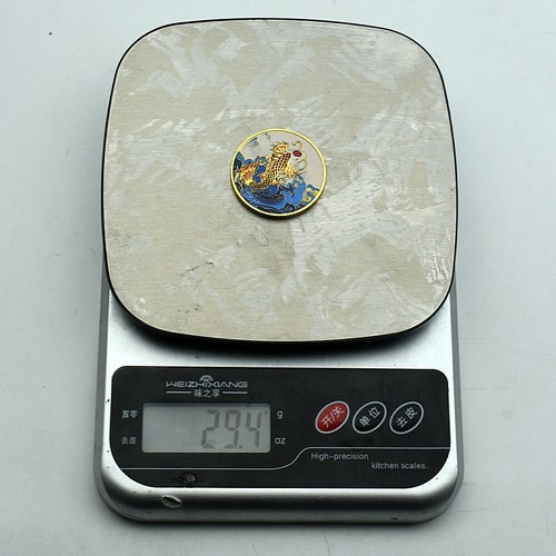 Moneda Desafío Oro Carpa Koi Lucky Medalla Adorno Personaje 'Fu' Chino - Imagen 12 de 12