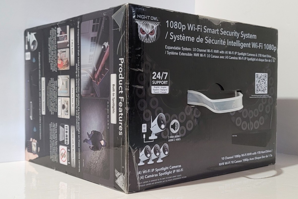 Night Owl CAN-WNP2L-1041 4 Camera Motion Spotlight 10ch 1TB NVR 