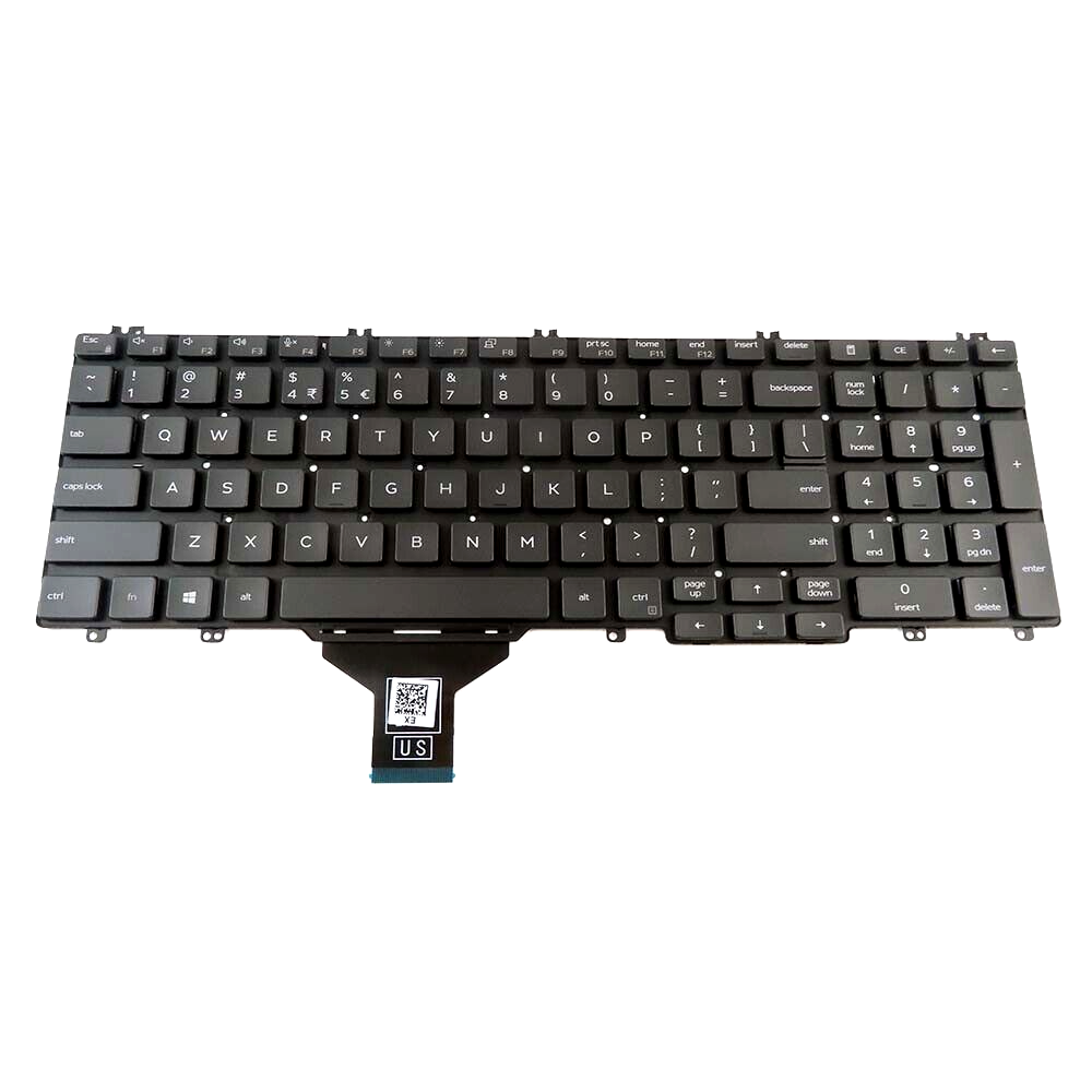 US International Black Keyboard Assembly for Dell Latitude 5500 - PXH8X