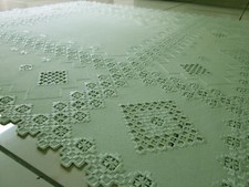 Hardanger Mitteldecke Casa 90x90cm- Handarbeit
