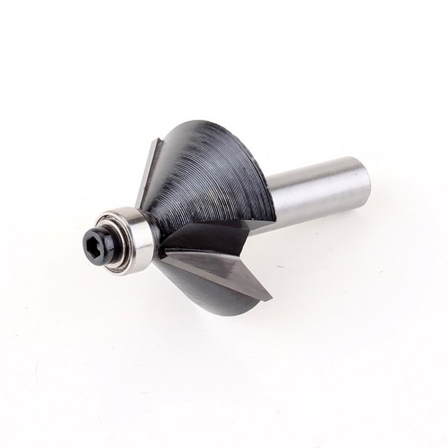 1pc 8mm Shank 45 Degree Chamfer & Bevel Edging Router Bit Wood Cutting Tool eBay