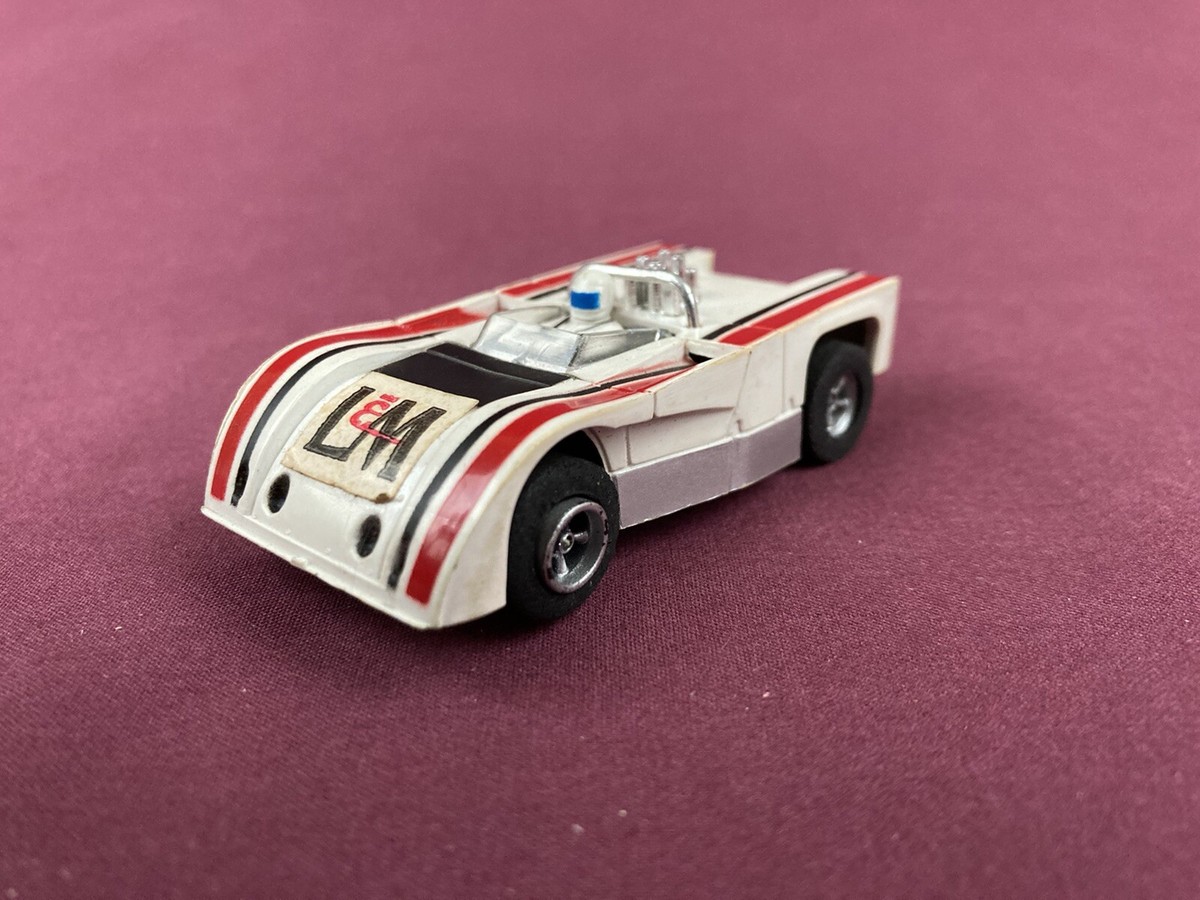 Vintage Aurora AFX HO Scale Slot Car Lola L&M #1761 White | eBay