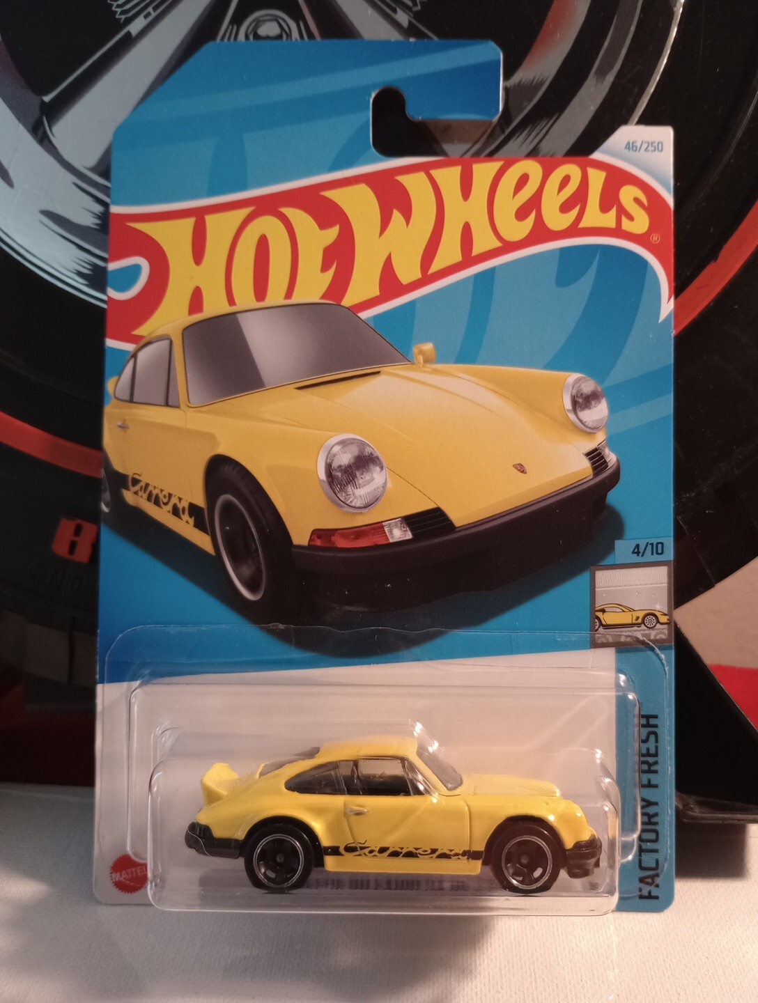 Hot Wheels Porsche 911 Carrera RS 2.7 Yellow. Factory Fresh 4/10. 46/250