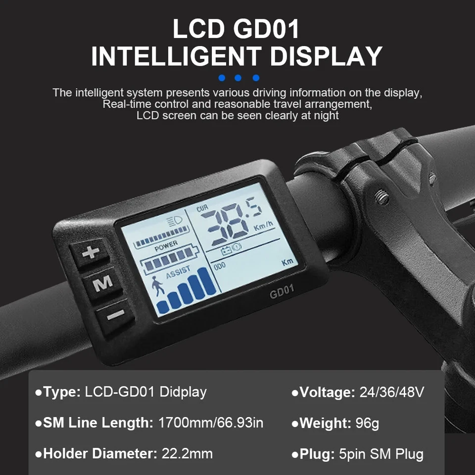 250W-1500W 36V 48V 15A-35A  Electric Bicycle Sinewave Controller and LCD Display - Image 4 of 4