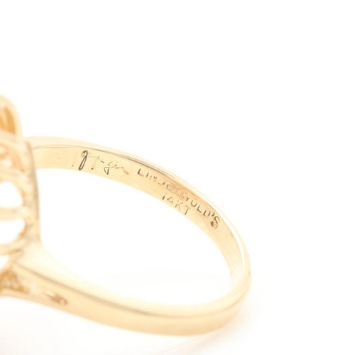 14K Yellow Gold Tanzanite and Cubic Zirconia Ring,,,reduced...beautiful ring - Picture 7 of 7