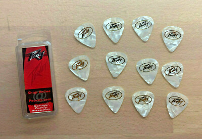 Peavey Triple XXX Plektrum - Thin - White - 12 Stück im Blisterpack - Rarität