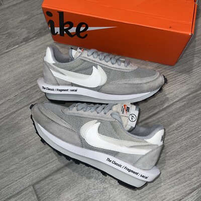Size 8.5 - Nike LDV Waffle x Fragment Design x Sacai Gray W/ Box