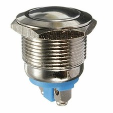 19mm Water Proof Starter Switch Boat Horn Momentary Button Stainless Steel