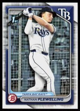 2024 Bowman Draft Nathan Flewelling #BD-88 BASEBALL Tampa Bay Rays 1ST