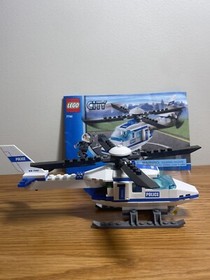 Lego City 7741 Police Helicopter 2008 With Manual & Minifigure 100% Complete