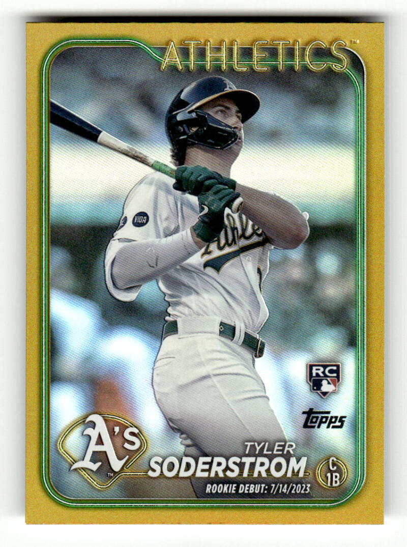 2024 Topps Update Gold Rainbow Foil #US116 Tyler Soderstrom Athletics