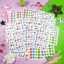 Small Music Note Stickers   Decorative Vinyl Music Symbols for Notebooks,
