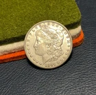 (#101804) Morgan Dollar:  1897 S  #2  AU, but solid luster.     (see video!)